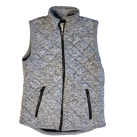 Thread & Supply Womens Quilted Zip Vest Gray M - Picture 1 of 4